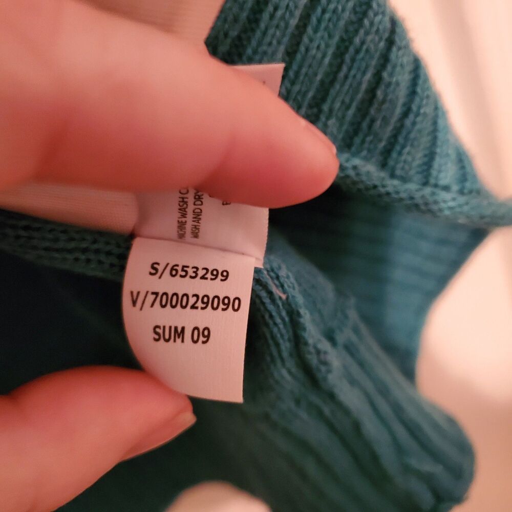 Y2K Old Navy Teal Shrug Cardigan Short Sleeve Cropped Plus 2xl Layering Spring - Picture 5 of 6